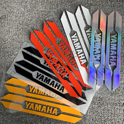 #ad 18cm motorcycle fuel tank emblem decals bike reflective stickers for fork Yamaha $10.07