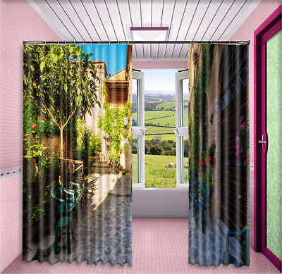 Quiet In The Afternoon 3D Curtain Blockout Photo Printing Curtains Drape Fabric AU $319.99