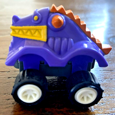 #ad Vintage 1993 Club Dino Windup Monster Crawler Truck Burger King Toy Car $4.50