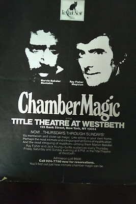 #ad Magic Show Flyer 1979 Marvin Bakalar Mentalist and Ray Fisher Magician $24.00