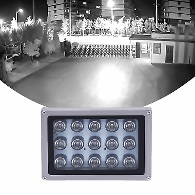#ad 12V Night Vision 15 LED IR Infrared Illuminator Lamp For CCTV Security Camera $24.58