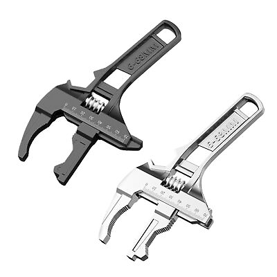 #ad Adjustable Wrench Multifunctional Universal Open End Wrench Bathroom Repair Tool $13.49
