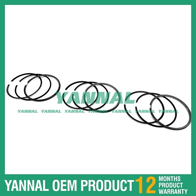 #ad 3x For Yanmar Piston Rings Set STD 3T84 Engine Spare Parts $126.18