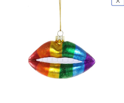 #ad rainbow Lips mouth ornament valentines day Cody Foster $15.99
