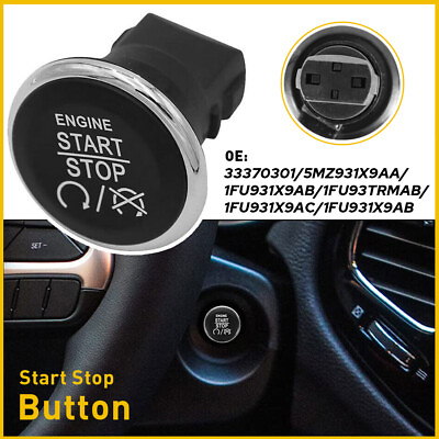 #ad Push Button Start Stop Ignition Fits Switch Dodge Challenger Jeep 33370101 $11.39