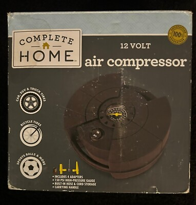 #ad #ad Complete Home 12 Volt Air Compressor OPEN BOX NEVER USED $11.00