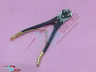 #ad TC Pin Wire amp; Plate Cutter Size 9.5quot; Pliers Gold Plated ORTHOPEDIC INSTRUMENTS $149.50