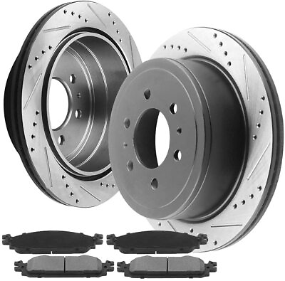 #ad Rear Brake Rotor and Brake Pads for Ford F150 Lincoln Mark LT Brake Disc D29 CA1 $134.65