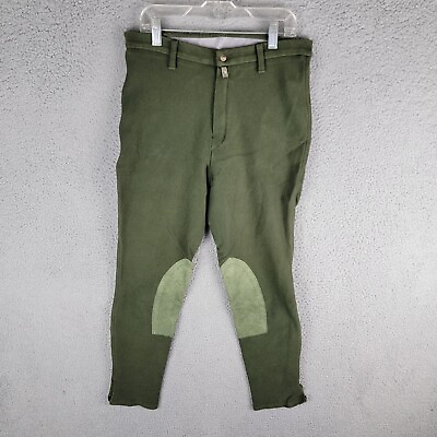 #ad Devon Aire Equestrian Riding Breeches Pants Large Green $9.72