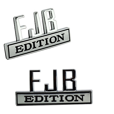 #ad 2pc Set FJB EDITION emblem Badges fits Fender Car Truck USA Redneck Wrangler $9.95