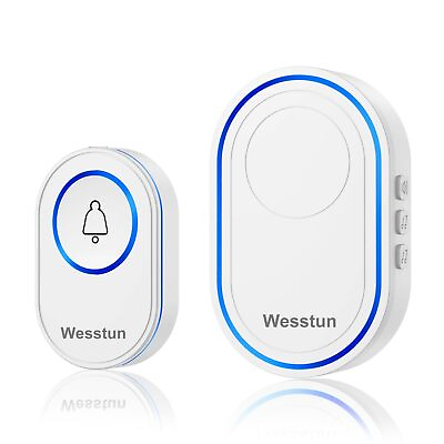#ad Wireless Doorbell IP67 Waterproof Home Doorbell kit Operating at 150m with 3... $20.76