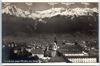 #ad Postcard Innsbruck towards the north from Bergisel Tirol Innsbruck Austria $4.95