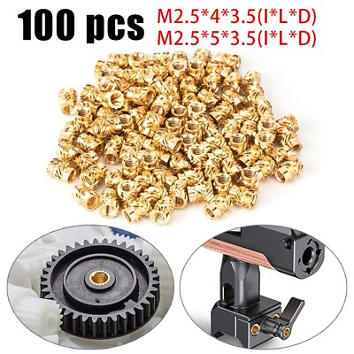 #ad Threaded Insert 100PCS Electronics For 3D Printer For Solid Fixing Hot Melt C $8.16