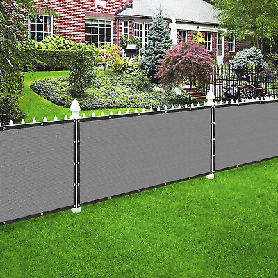 #ad Houssity 7 FT Grey Privacy Screen for Chain Link Fence Carport Garden Farm $234.99