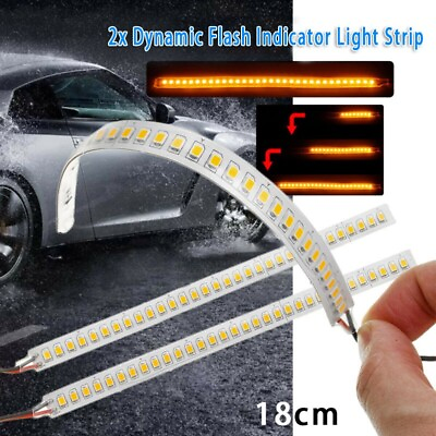 #ad High Quality 2pcs LED Side Mirror Turn Signal for Car Bright amp; Waterproof $12.82