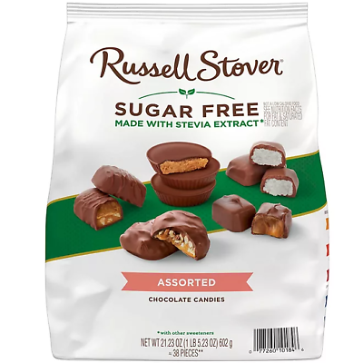 #ad Russell Stover Sugar Free Assorted Chocolates Candy 21.23 oz Bag FREE SHIP $20.99