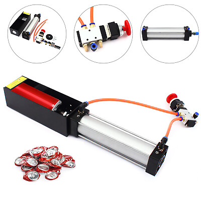 #ad Heavy Duty Aluminum Can Crusher Pneumatic Air Cylinder Soda Beer Recycling Tool $58.85