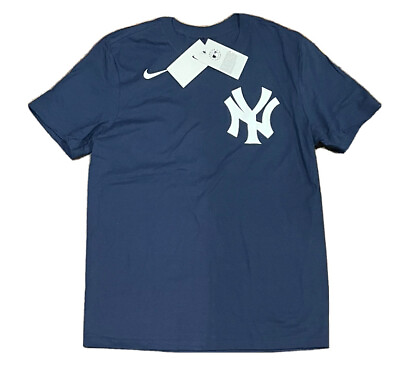 #ad New York Yankees Nike Navy Team Wordmark T Shirt; Men’s M No UPC $29.99