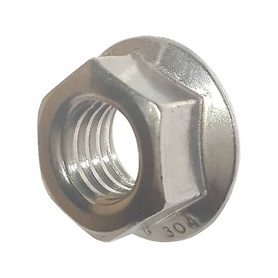 #ad Flange Nuts Stainless Steel Serrated Base for Locking All Sizes Available $39.81