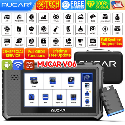 #ad 2024 MUCAR VO6 Professional Car Diagnostic Tool PRO Auto Scanner ALL System $301.68