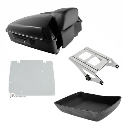 #ad Chopped Trunk Backrest Mount Rack Fit For Harley Tour Pak Pack Road Glide 14 23 $289.80