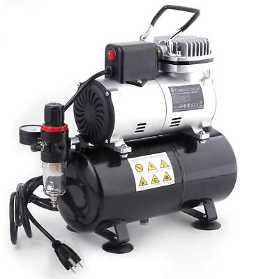 #ad Upgraded Airbrush Single Piston Oil free Mini Compressor ABPST08 with Cooling... $99.77