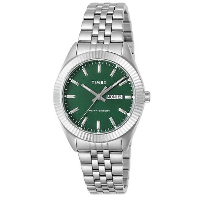 #ad TIMEX TW2V18100 Watch Waterbury Legacy 41mm Quartz Men#x27;s Watch Green $92.02