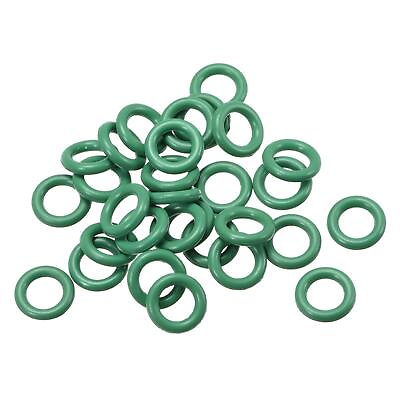 #ad 30Pcs 9mm x 1.9mm Rubber Gasket O Ring Sealing Ring Heat Resistant Green $8.49