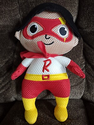 #ad Ryan#x27;s World Red Titan Super Hero Doll Mesh Plush 10quot; Stuffed kids Toy VG Cond $2.74