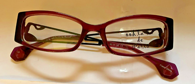 #ad New W O Tags Authentic Ooh la la de Paris Simon Eyeglasses Clear Lenses $30.00