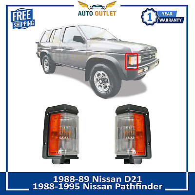 #ad New Side Corner Parking Light Set of 2 For 1988 1995 Nissan Pathfinder D21 $57.88
