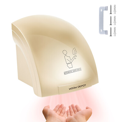 #ad Commercial Hand Dryer 1200W Automatic Induction Hand Drying Device Hot Air Wiper $45.99