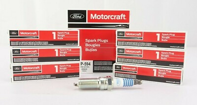 #ad Set of 6 OEM Motorcraft SP594 Ford CYFS12YRT3 Spark Plugs Replaces SP542 SP578 $68.99