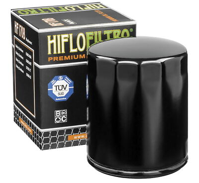 #ad HiFlofiltro HF170B Premium Oil Filter Glossy Black Spin On Harley Davidson $9.68