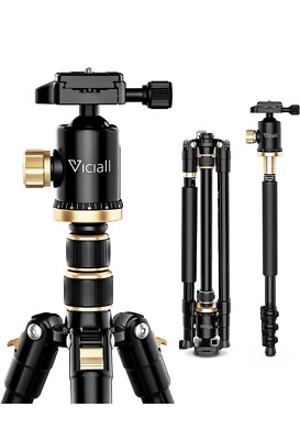 #ad Viciall 77 Inch Tripod With 360 Degree Ball Head For Smartphone And DSLR Camera $44.99