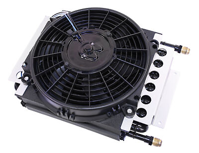 #ad Empi 16 Pass Oil Cooler with Electric Fan with 8AN Threads 9290 $427.15