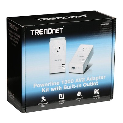 #ad Trendnet Powerline 1300 AV2 Adapter Kit NEW Boxed $12.00
