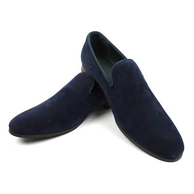 #ad New Mens Dress Shoes Slip On Navy Suede Loafers Modern Denim Friendly AZAR MAN $29.99