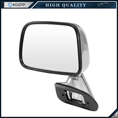 #ad For 1987 1989 Toyota Hilux Side Mirror Manual Fold Chrome Passenger Side $17.39