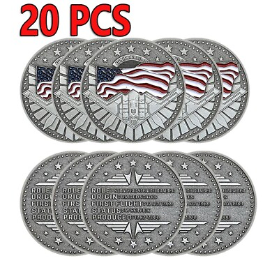 #ad 20PCS Silver Challenge Coin Souvenir B 2 Fighter Grumman Aircraft US Airplane $43.59
