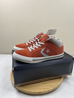 #ad Converse Brand New Mens 9 Womens 10.5 Orange Suede GATES MID SPICY TEA Sneakers $31.99