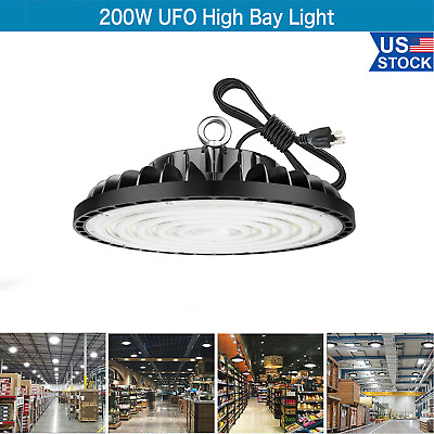 #ad 200W UFO Led High Bay Light Commercial Industrial Factory Warehouse Garage Light $28.59