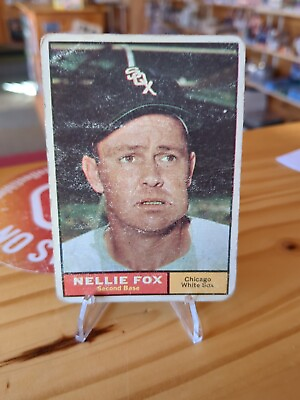 #ad 1961 Topps Nellie Fox #20 Chicago White Sox HOF $4.00