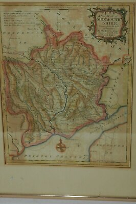#ad A new Map of Monmouthshire drawn from best authorities Thomas Kitchin 1764 $118.00