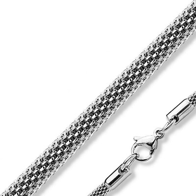 #ad Stainless Steel 2 mm Popcorn Mesh Necklace Chain Link Men Women 20quot; Necklace $7.15