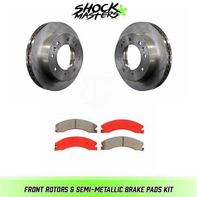 #ad Front Semi Metalic Brake Pads amp; Rotors Kit for 2011 2019 Silverado 2500 HD $171.24