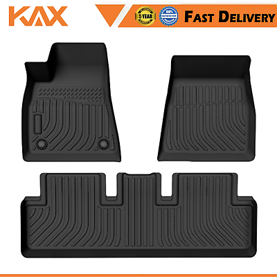 #ad TPE Floor Mats Liner for Model 3 2020 2021 All Weather Rubber Black New $26.59