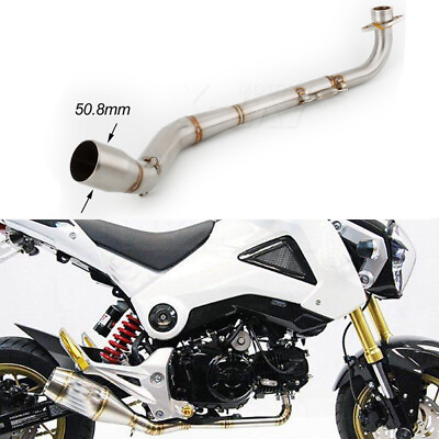 #ad For Honda Grom 125 2013 2023 MSX125 Motorcycle Exhaust Mid Link Pipe Slip on $58.99