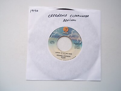 #ad CREDENCE CLEARWATER REVIVAL Lookin Out My Back Door; Long 45 RPM 7quot; Record 1970 $8.99