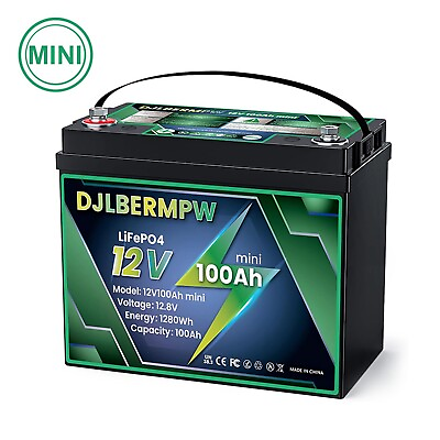 #ad #ad Mini 12V 100Ah LiFePO4 Lithium Battery For Marine Trolling Motor $195.99